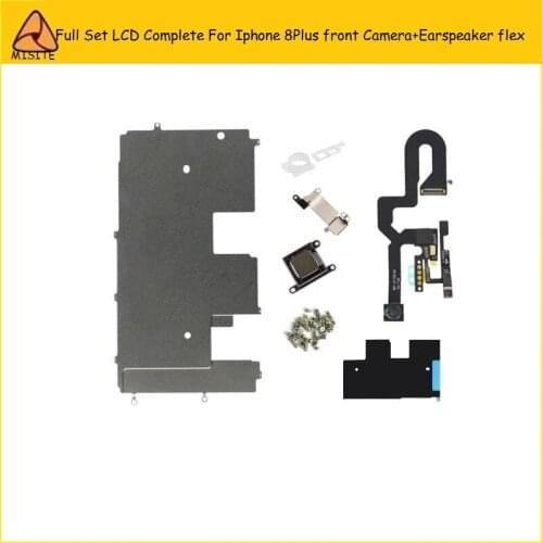 10PCS/LOT Full Set LCD Complete Small Parts for Iphone 8plus 8p Front Camera Flex+Earspeaker Flex+Backplate Flex Cable