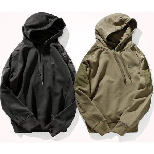 2020 Autumn and Winter Fashion 100% Cotton Terry Plus Velvet Hoodies for Mens Thick Slim Hooded Pullover Sportswear