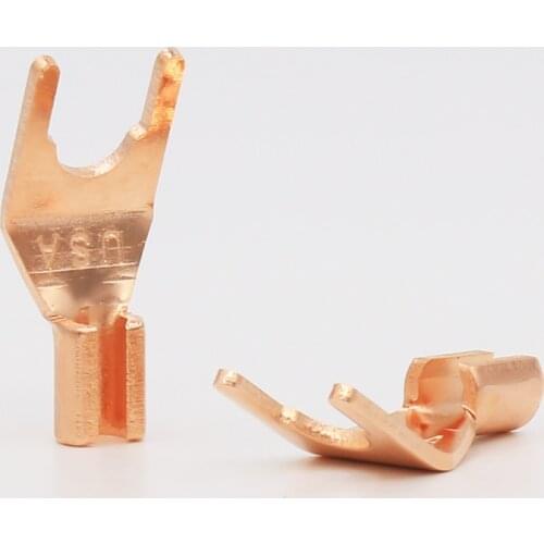 4pcs pure copper audio spader connector for Fi Hi Speaker cbale