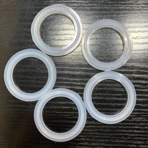 5 PCS Fit 38mm 1-1/2" Pipe OD 1.5" Tri Clamp Sanitary Silicon Sealing Gasket Strip Homebrew For Diopter Ferule Fitting