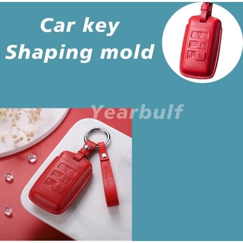 Car Keychain For Jaguar Handmade Key Diy Cold Pressing Process Molding Shell Mold Custom Leather Car Key Mold
