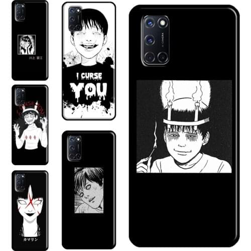 Junji Ito Tees Horror Case For OPPO Find X3 Pro F5 A1K A3S A5S A15 A52 A72 A83 A91 A93 A5 A9 A31 A53 2020 Cover