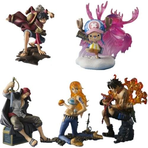 Bandai Original ONE PIECE Episode of Characters1 Anime Figures Chopper Luffy PVC Action Figure Collection Model Toys Kids Gifts