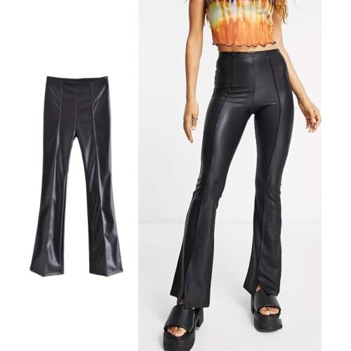 Klkxmyt Women's Leather Pants