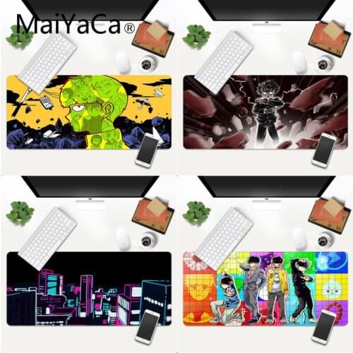 MaiYaCa Mob Psycho 100 mouse pad gamer play mats XXL Mouse Pad anime Laptop Desk Mat pc gamer completo for world of warcraft
