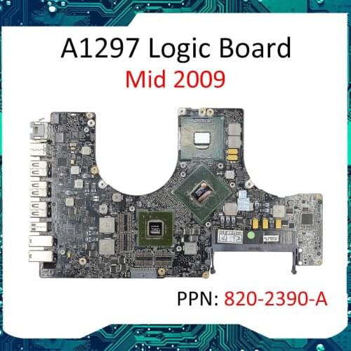 661-5203 2.8GHz C2D T9600 LOGIC BOARD for MacBook Pro 17" A1297 Mid 2009 MC226 MB604 820-2610-A 820-2390-a motherboard