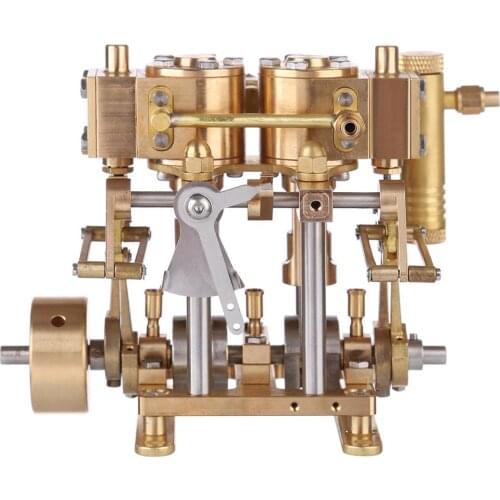 Mini Brass Double Cylinder Reciprocating Engine Model 2019 new Arrival