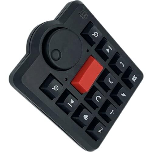 Spin Button Hot Key Multifunction Keyboard For Da Vinci FCPX Edius Adobe AU Pr Micro Usb Mechanical Keyboards For Windows MacOS