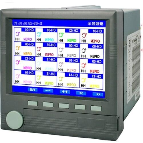 Multi-channel Paperless Recorder 16-channel 5.6 Inch Color Screen Temperature Current Curve Voltage Detector