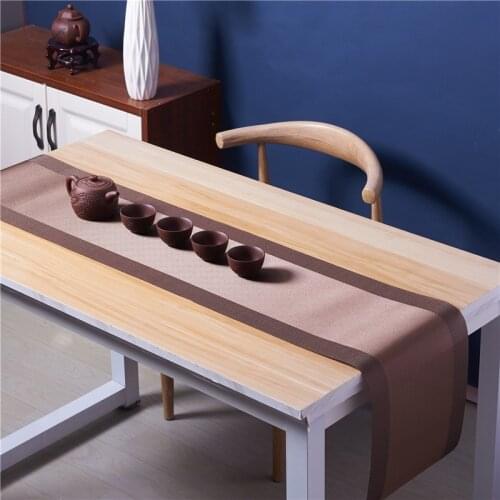Eogoe PVC Table Runner Nordic Table Runners Modern Rectangle Placemat Heat Insulation Mat Tea Pad Coaster Coffee Table Decor Set