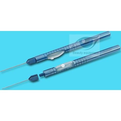 Ophthalmic micro-instrument fine titanium alloy eye flute needle straight flush type with silicone tube 20G23G