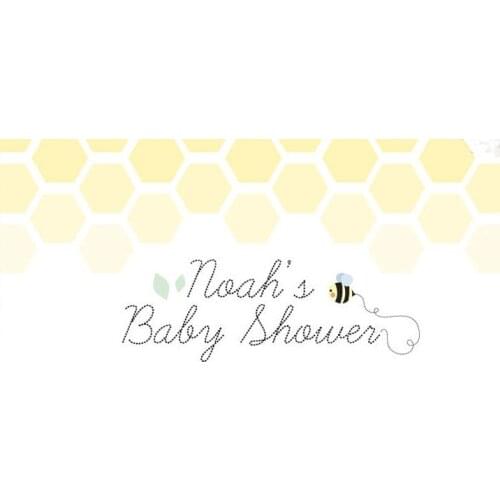 Custom bumble bee baby shower backdrops High quality Computer print party backgrounds