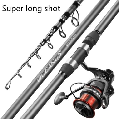 2.7m ~ 3.3m high carbon portable telescopic fishing rod carp rod super hard sea fishing rod long-range travel fishing tackle