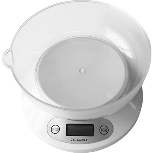 New 11LB/5kg Precise Kitchen Digital LED Electronic Scale With Removable Bowl Kitchen Restaurant Food Weight Measuring Tool