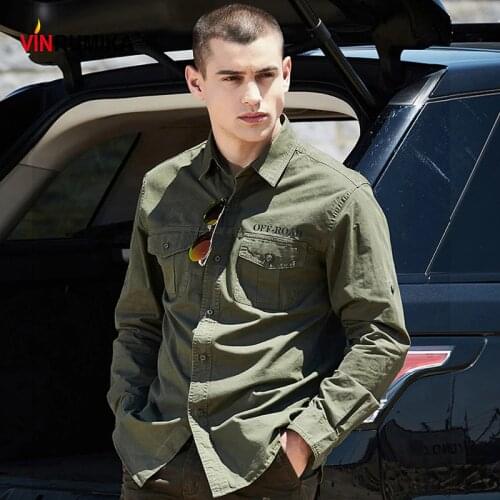 VINRUMIKA Mens Casual Shirts