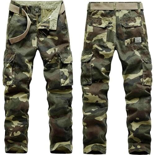 Military Camo Pants Men Winter Cotton Army Trousers Casual Multi-pocket Tactical Camouflage work Cargo Pants Pantalon Camuflaje