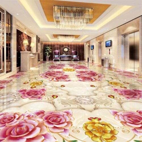 Wellyu Custom floor decoration painting 3D обои marble tile parquet relief 3D self-adhesive flooring three-dimensional painting