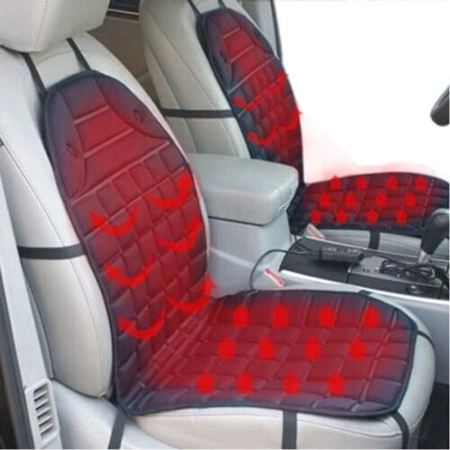 12V Heated Car Seat Cushion Cover Seat Heater Warmer Winter Household Cushion Cardriver Heated Seat Cushion Black Gray