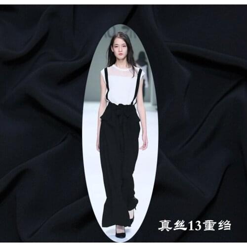 24 mm heavy silk navy blue skull dress skirt silk fabric 100% printing and dyeing silk solid color cloth