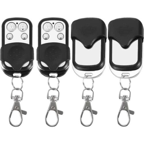 4pcs ABCD Wireless RF Remote Control 433 MHz Electric Gate Garage Door Remote Control Key Fob Controller