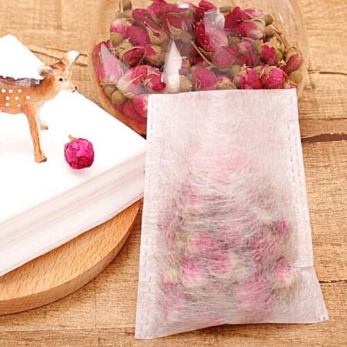 500pcs/lot PLA Biodegraded Tea Filter Environmental Natural Corn Fiber Heat Sealing Tea Bag