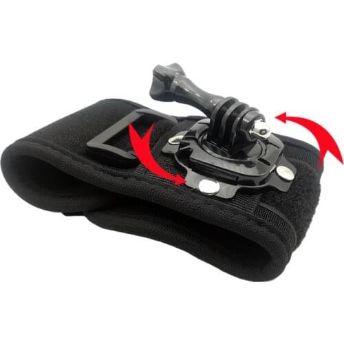 Accessories 360 Degree Rotation Hand Wrist Strap Mount for Gopro 7 6 5 4 3+ 3 for Xiaomi Yi 4K SJCAM SJ4000 EKEN H9 for Go pro