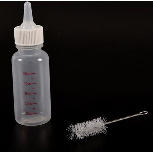 50CC Pet Small Dog Puppy Cat Kitten Rabbit Care Milk Nursing Feeding Bottle Xmas