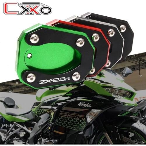 For Kawasaki ZX25R ZX-25R ninja zx 25r 2020 2021 Motorcycle CNC Aluminum Side Stand Enlarge Kickstand parts