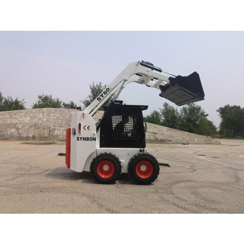 Mini Front Loader Full-Hydraulic Skid Steer Earth Auger SY60 SYNBON Factory Supply
