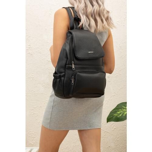 Leyl Women Backpack Daily Useful Softcover Wide Women Handbag Faux Leather