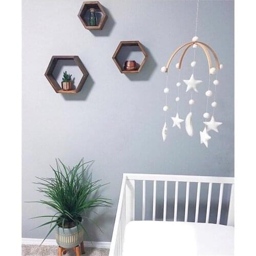 Cute Ice-cream/unicorn Felt Baby Girl Mobile Decor Hanging Hanger Art Mobile Baby Chandelier Photography Props Gift