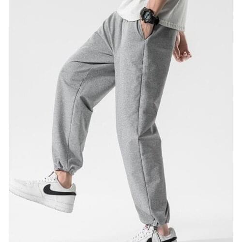Fashion Hip Hop Streetwear Sweatpants Men Joggers Cotton Sweat Pants Loose Baggy Track Trousers Male Clothes