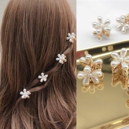 Fashion Alloy Floral Daisy Bangs Hair Clips for Women Girls hairpins Headwear Barrettes hairclips Trendy Korean Hair Accessories