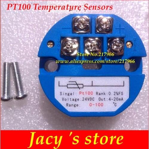 RTD pt100 temperature transmitter sensor module Thermal resistance 4-20mA -50-50 -50-100 -50-150 100 200 300 400degree 0-5V 10V