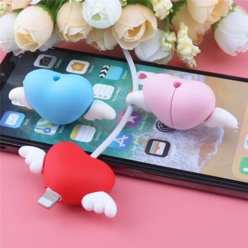 Cartoon Cable Bite Protector Animal Wire Winder Data Line Cord Cover For iPhone USB Charging Cable Organizer Protective Case