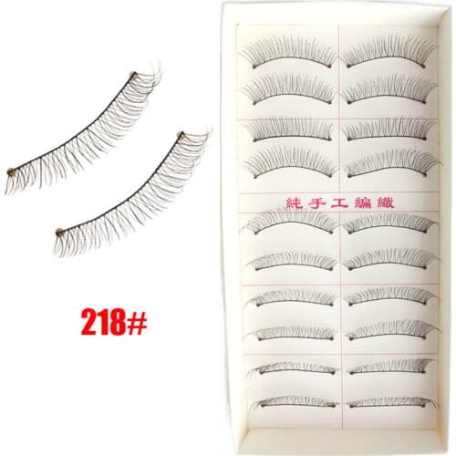 218# 10 Pairs NEW Handmade Natural Fashion Long Full Strip Eyelashes Fake Eyelashes Eye Lashes Free Shipping