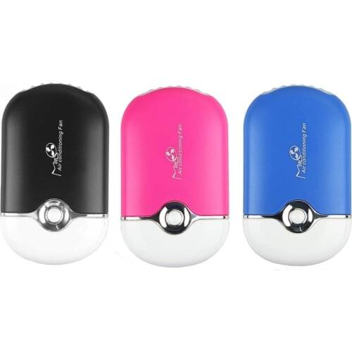 Mini Portable Handheld Desk Air Conditioner 400mAh Lithium Battery Humidification Cooler USB Rechargeable Cooling Fan