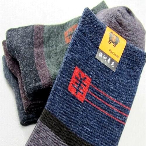 10Pairs/Lot Winter Socks Thick Wool Mens Man Male Sock Cotton Socksmith Male Wool Novelty Footwear Crew Sock Socks