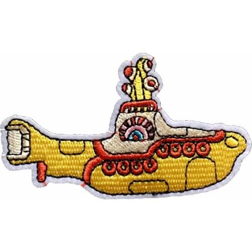 New Arrival Submarine Design Embroidery Patches for Clothes Iron on Embroidered Appliques DIY Sewing Decoraton Patches 10PCS/lot