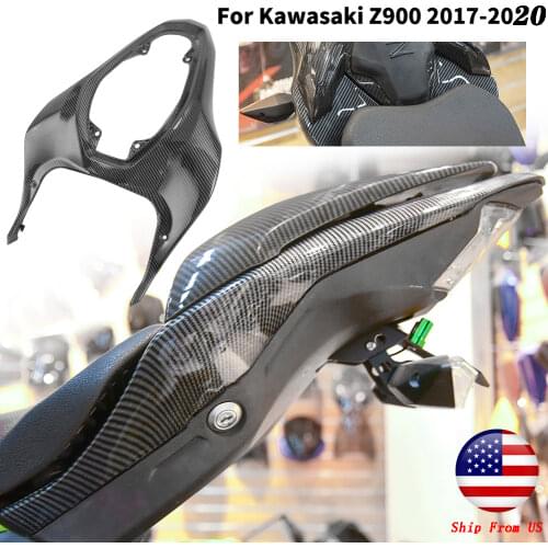 For Kawasaki Z900 Rear Seat Side Fairing Cowling Plate Trim Panel Tail Cover Carbon Fiber Ducktail ZR900 Z 900 2017 2018 2019