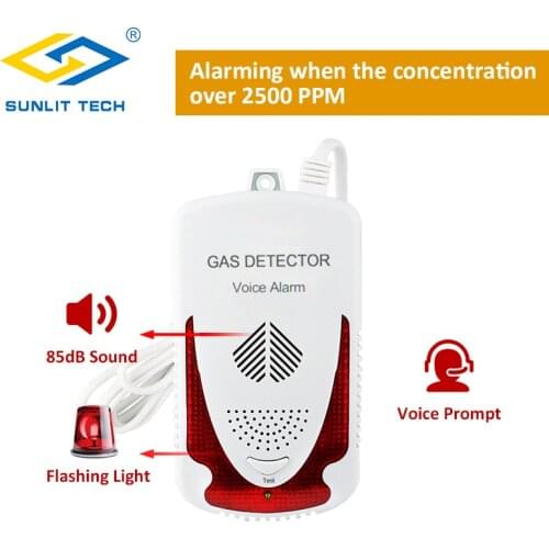 Portable Combustible Natural Gas Leak Detector Sensitive LPG Gas Detector Sensor Household Gas Leak Tester Alarm System for home