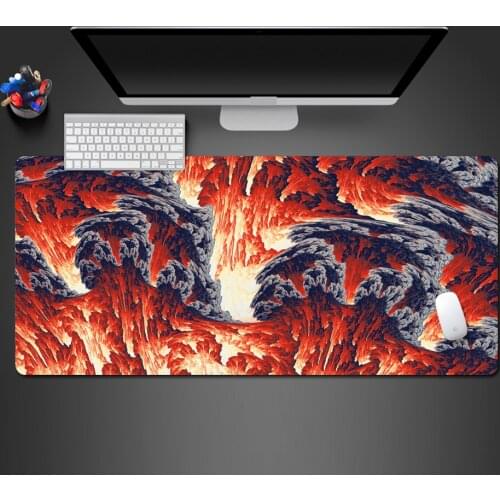 Advanced Custom Hot-Blooded Red Mouse Pad Laptop Keyboard Lock Non-Slip Rubber Pad Large Office Unique Computer Keyboard Mat