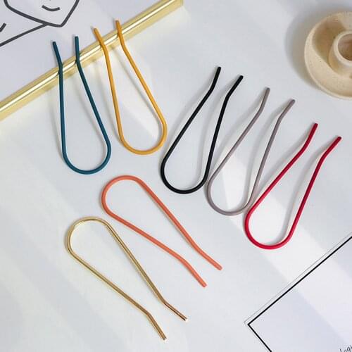 Simple U Shape Hair Clips Pins For Women Girls Bride Hair Styling Accessories Fashion Hairpins Metal Hairpins