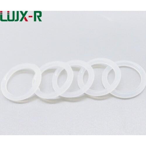 LUJX-R 1.5mm Thickness VMQ White O Ring Seal OD 4/4.5/5/5.5/6/6.5/8/10mm Silicon Seal Ring Gasket Washer Food Grade O Type Rings