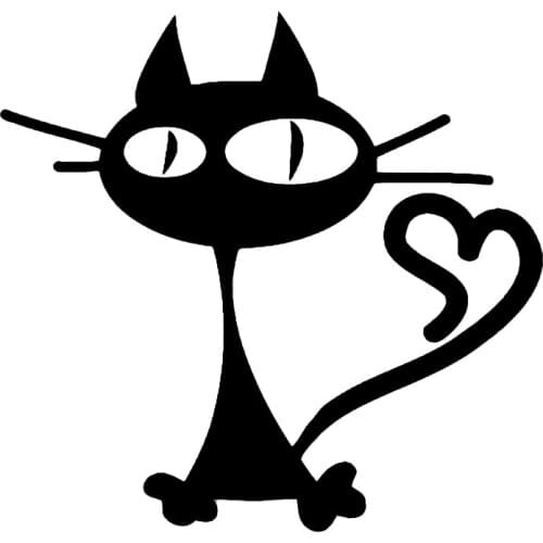 S51148 Various Sizes/Colors Car Stickers Vinyl Decal Funny Cat Animal Motorcycle Decorative Accessories Waterproof