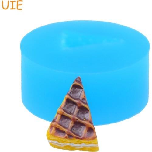 GYL215U 14.2mm Cake Slice Silicone Mold - Fondant Craft, Cake Decorating, Cookie Biscuit, Gum Paste, Resin, Chocolate, Icing