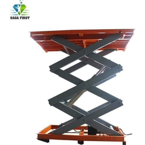 3000kg Capacity Stationary Hydraulic Scissor Platform Lift With Low Price