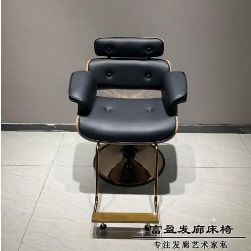 Hairdressing chair simple modern barber shop hair cutting seat grid hair salon special tide shop hairdressing shop stool high-en