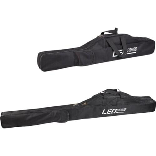 LEO Fishing Rod Bag Foldable Multi-Function Fishing Bags Fishing Tackle Storage Case with Pouch Holder for Pesca