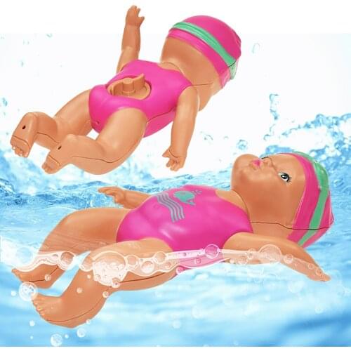 Water Fun Swimming Pool For Movable Joint Waterproof Electric Doll Best-Gift Toy For Children Plastic Simulate Swimming Dolls W